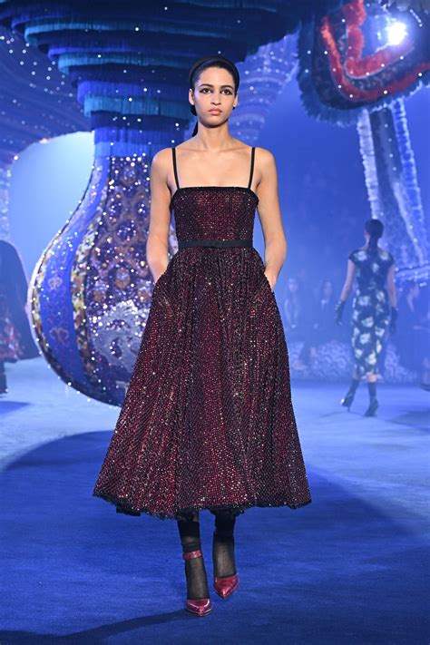 Dior's Fall 2023 Included a Stunning Bloodred Dress with Red.